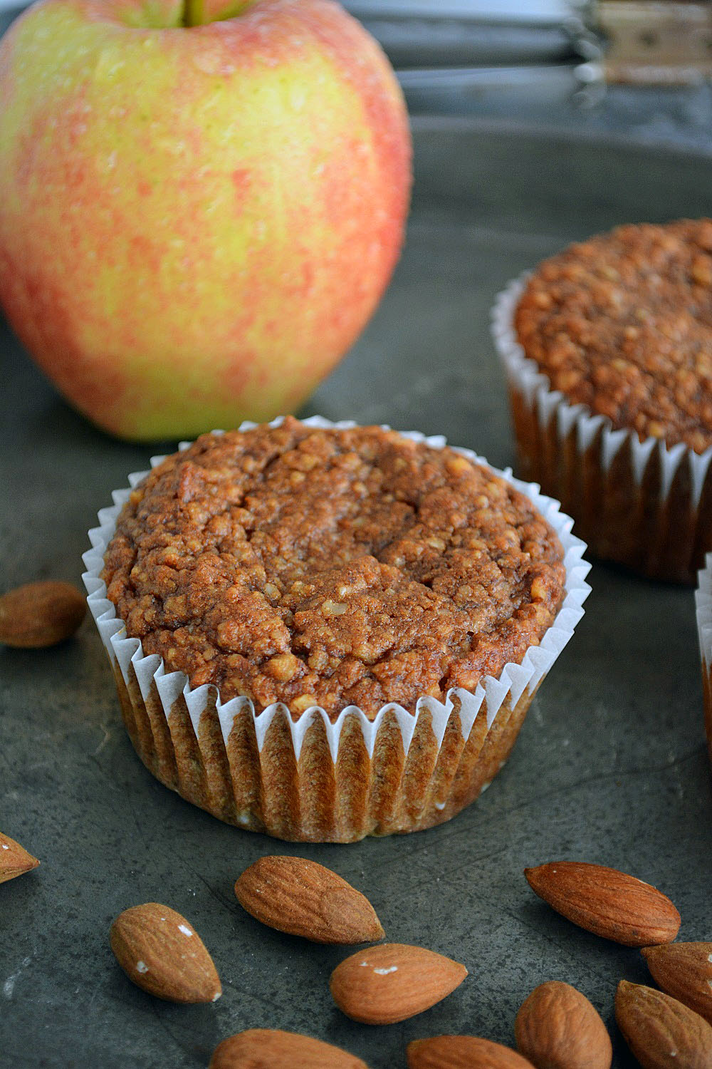 Rezept für Low Carb Apfel Zimt Muffins, glutenfrei und Paleo