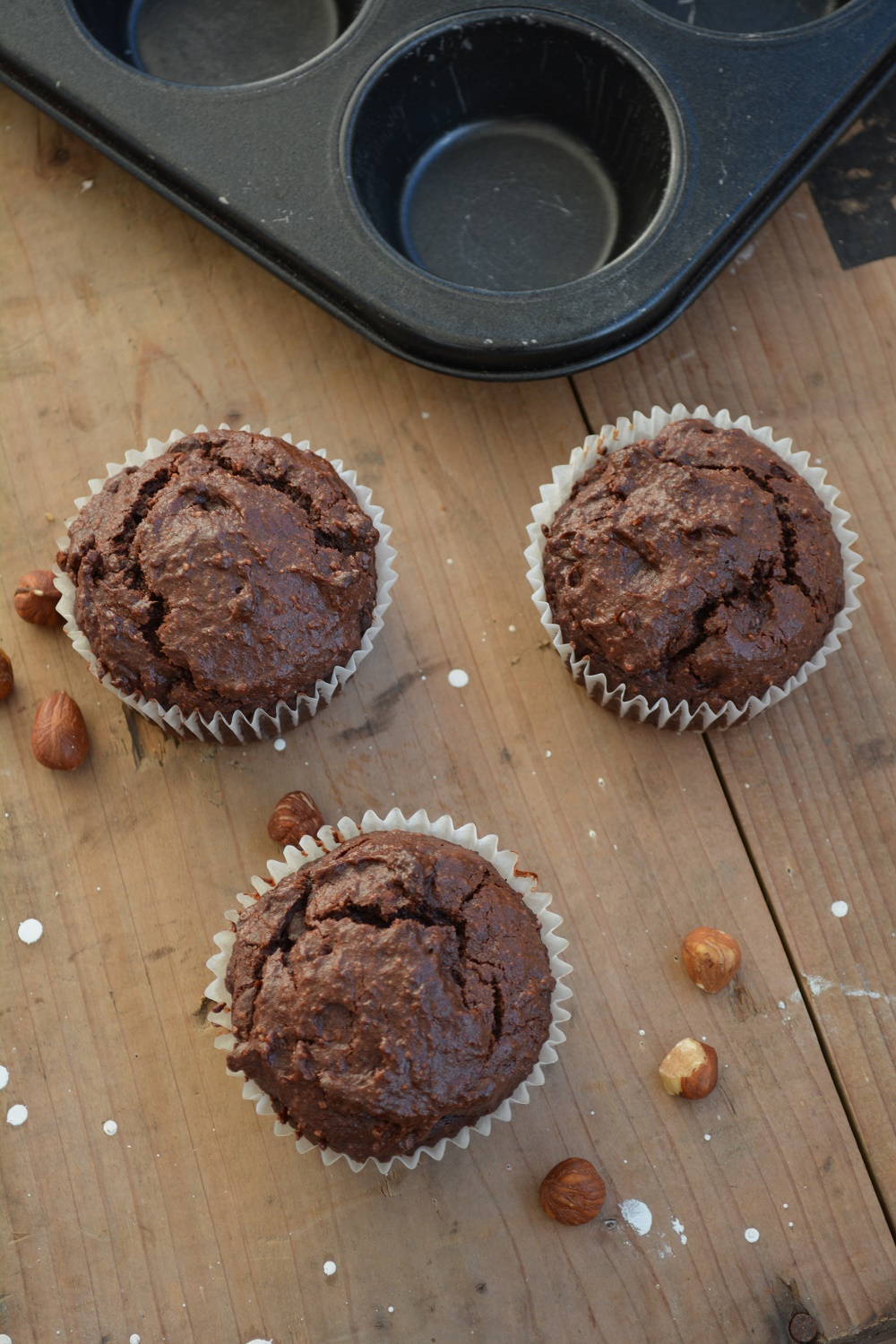 {Muffin Monday} Glutenfreie Schoko-Haselnuss Muffins - Der Kuchenbäcker