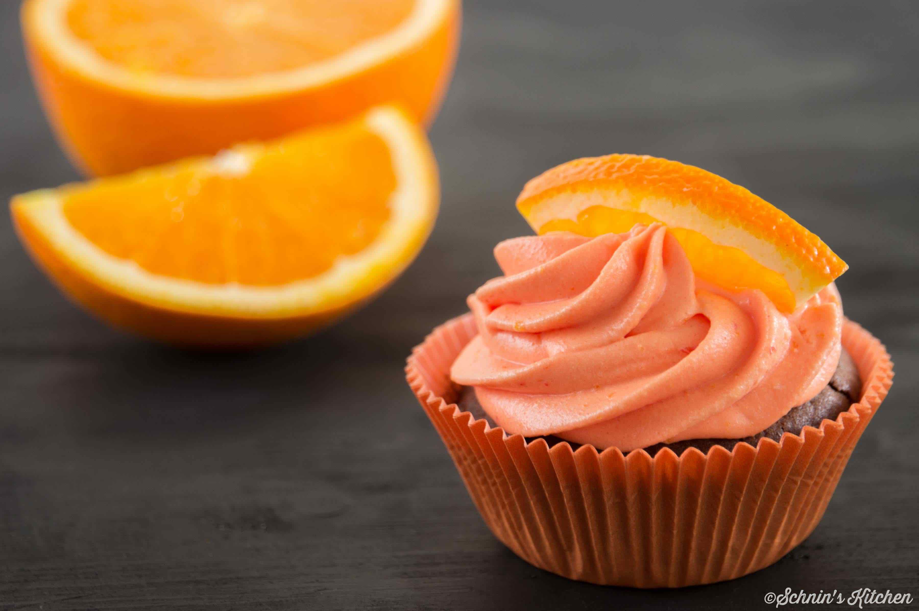 Orangen Cupcakes