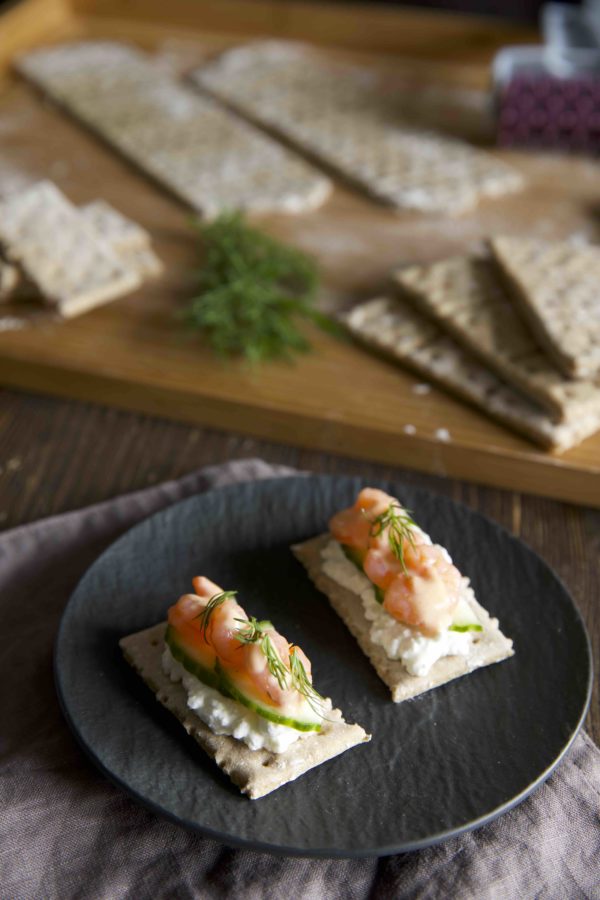 Rezept für Schwedisches Knäckebrot zum Frühstück oder als Häppchen