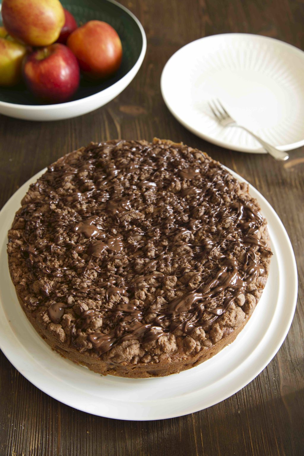 Schoko-Apfelkuchen mit Schokostreuseln - Rezept