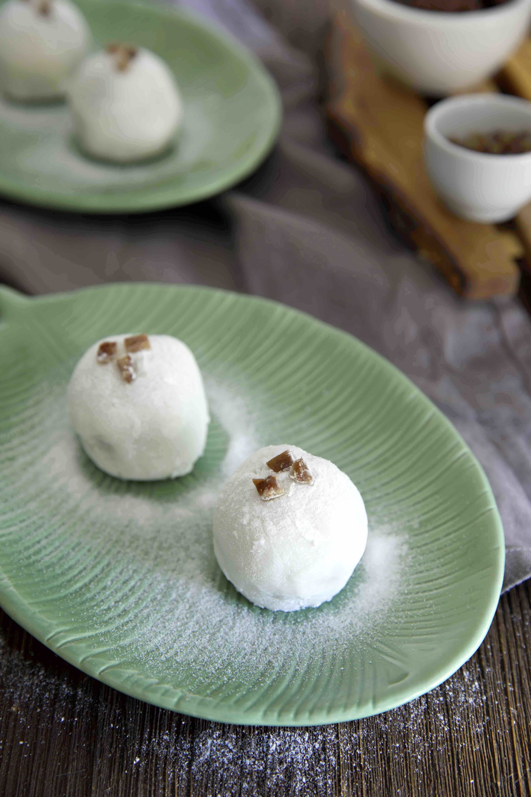 Mochi mit Maronencreme - Rezept für japanisches Konfekt